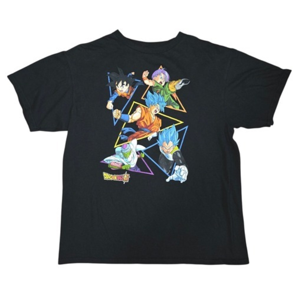 Toei Dragon Ball Z Super Character Triangle Design Graphic T-Shirt Boys XL